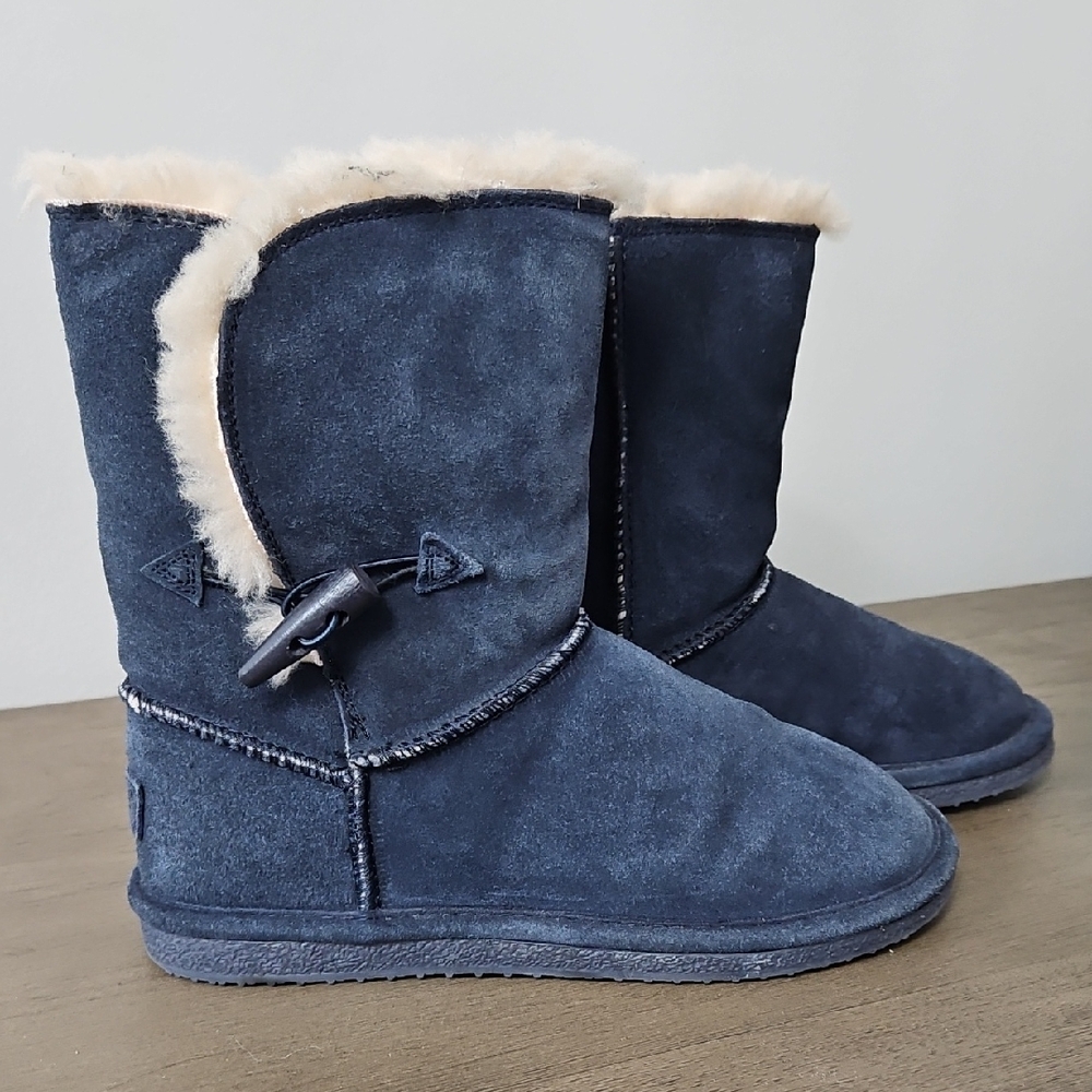 Bjorndal Navy Shearling Winter Boots